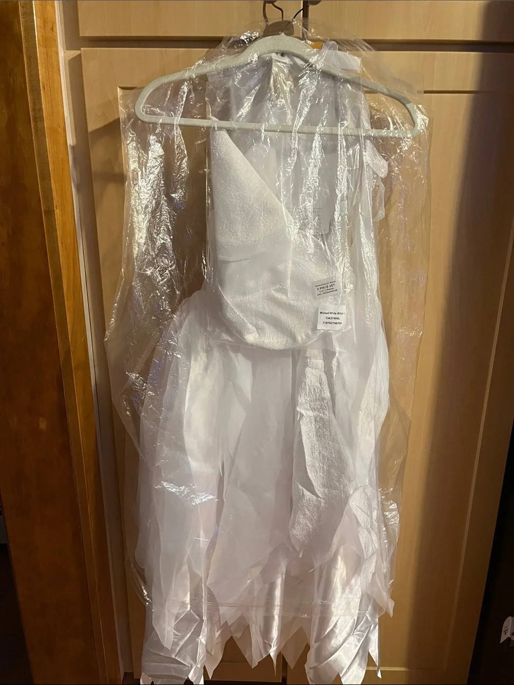 Wicked White Witch Girls' Costume Dress & Hat - White
